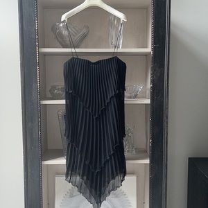 Escada Black Chiffon Cocktail Dress Size 40